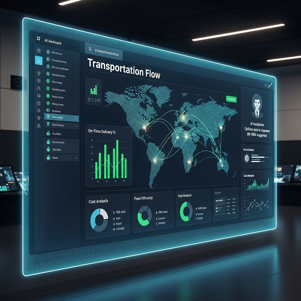 AI-powered logistics dashboard for Transportation Flow
